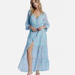 Billabong Daring Heart Floral Maxi Dress M/10 NWT